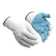 Knitted gloves with Pvc dots Eco (single-sided) M51