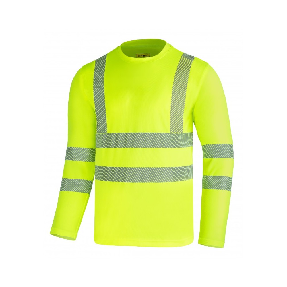 Hi-vis long sleeve Lightgo Print Cannygo t-shirts